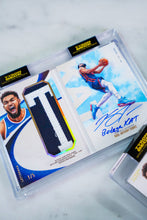 Load image into Gallery viewer, KARL-ANTHONY TOWNS X TYSON BECK - GAME WORN PATCH AUTO - LETTERMAN - LIMITED TO 5