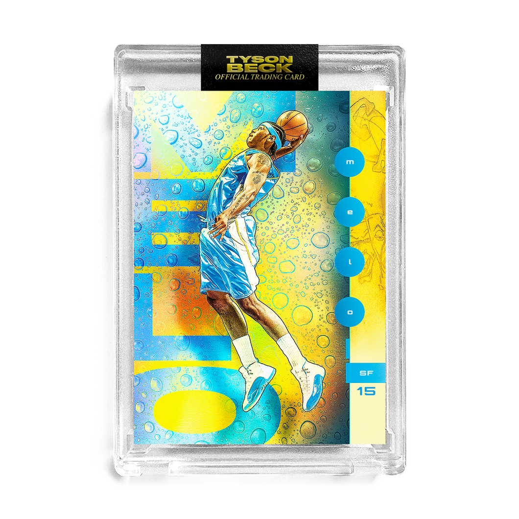CARMELO ANTHONY X TYSON BECK - DENVER - RAINBOW FOIL - LIMITED TO 30