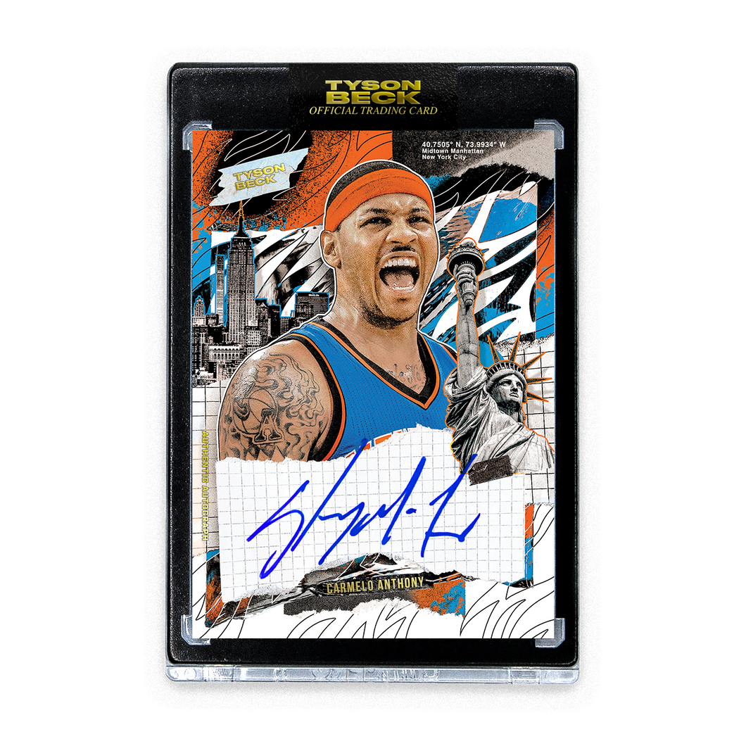 CARMELO ANTHONY X TYSON BECK - EMPIRE CITY - AUTOGRAPH - LIMITED TO 39