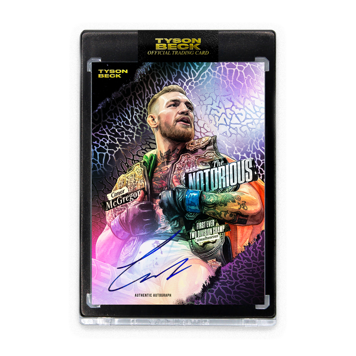 CONOR McGREGOR X TYSON BECK - DOUBLE CHAMP - PURPLE FOIL