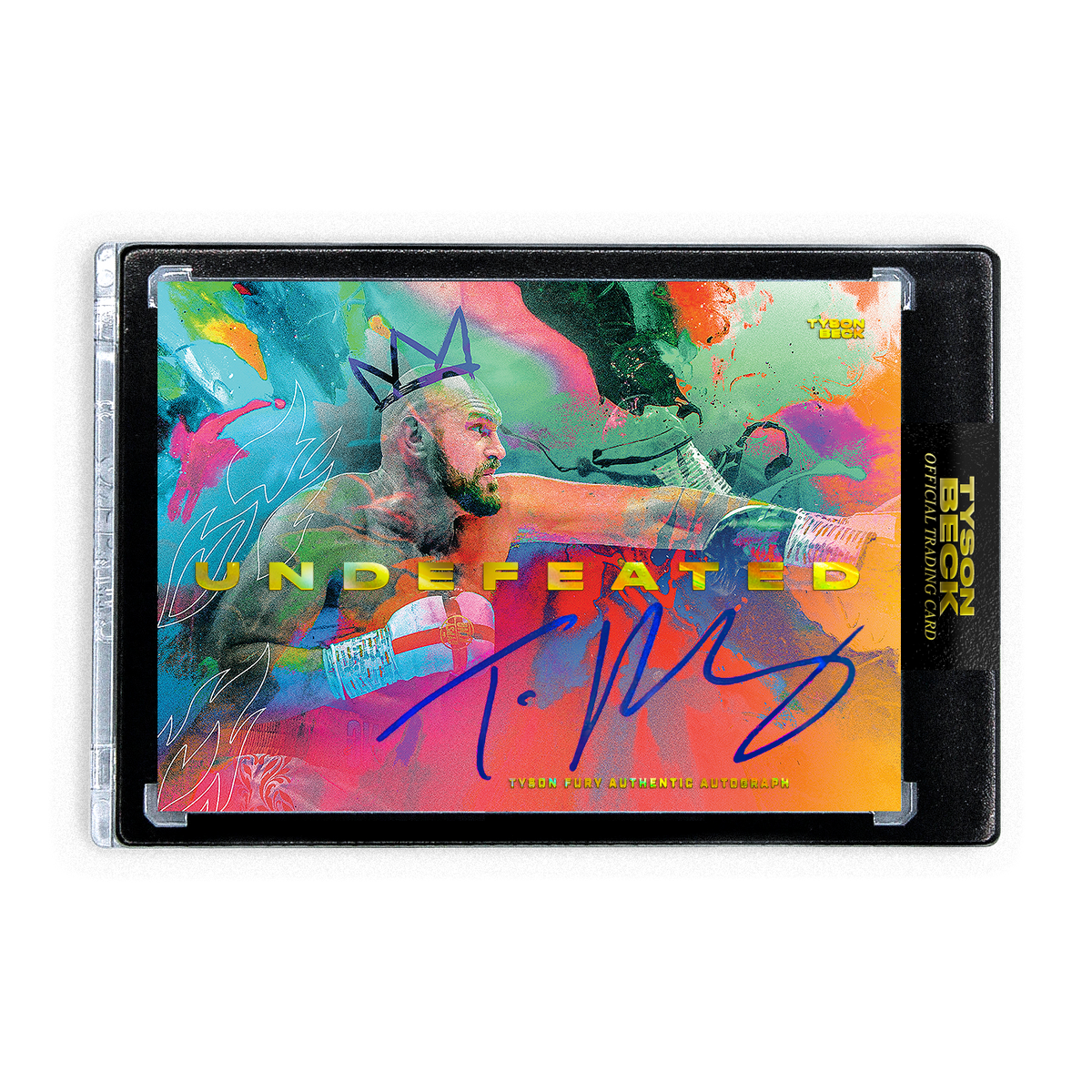 TYSON FURY X TYSON BECK UNDEFEATED AUTOGRAPH LIMITED TO 39