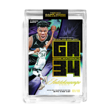 Load image into Gallery viewer, GIANNIS ANTETOKOUNMPO X TYSON BECK - GAME WORN PATCH CARD *RANDOMIZED CARD* LOOK FOR 1/1 AUTO