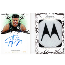 Load image into Gallery viewer, GIANNIS ANTETOKOUNMPO X TYSON BECK - TIER 1 - GAME WORN PATCH AUTO *RANDOMIZED CARD*