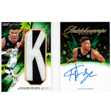 Load image into Gallery viewer, GIANNIS ANTETOKOUNMPO X TYSON BECK - TIER 1 - GAME WORN PATCH AUTO *RANDOMIZED CARD*