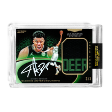 Load image into Gallery viewer, GIANNIS ANTETOKOUNMPO X TYSON BECK - TIER 1 - GAME WORN PATCH AUTO *RANDOMIZED CARD*