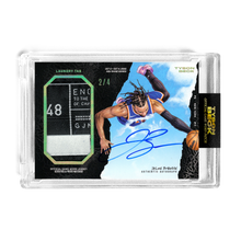 Load image into Gallery viewer, JALEN BRUNSON X TYSON BECK - GAME WORN PATCH AUTO - LAUNDRY TAG - LIMITED TO 4