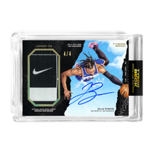 Load image into Gallery viewer, JALEN BRUNSON X TYSON BECK - GAME WORN PATCH AUTO - LAUNDRY TAG - LIMITED TO 4