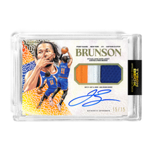 Load image into Gallery viewer, JALEN BRUNSON X TYSON BECK - GAME WORN PATCH AUTO - TIER 2 *RANDOMIZED CARD*