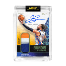 Load image into Gallery viewer, JALEN BRUNSON X TYSON BECK - GAME WORN PATCH AUTO - TIER 2 *RANDOMIZED CARD*
