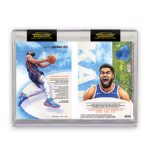 Load image into Gallery viewer, KARL-ANTHONY TOWNS X TYSON BECK - GAME WORN PATCH - JUMPMAN LOGO BOOKLET - ONE OF ONE AUCTION