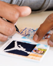 Load image into Gallery viewer, KARL-ANTHONY TOWNS X TYSON BECK - GAME WORN PATCH - JUMPMAN LOGO BOOKLET - ONE OF ONE AUCTION