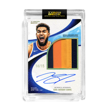 Load image into Gallery viewer, KARL-ANTHONY TOWNS X TYSON BECK - GAME WORN PATCH AUTO - *RANDOMIZED CARD*