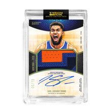 Load image into Gallery viewer, KARL-ANTHONY TOWNS X TYSON BECK - GAME WORN PATCH AUTO - TEAM NUMBERS *RANDOMIZED TIER*