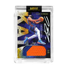 Load image into Gallery viewer, KARL-ANTHONY TOWNS X TYSON BECK - GAME WORN PATCH AUTO - TEAM NUMBERS *RANDOMIZED TIER*