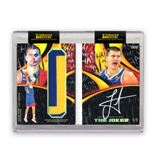 Load image into Gallery viewer, NIKOLA JOKIĆ X TYSON BECK - GAME WORN PATCH AUTO - LETTERMAN BOOKLET - LIMITED TO 5