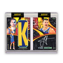 Load image into Gallery viewer, NIKOLA JOKIĆ X TYSON BECK - GAME WORN PATCH AUTO - LETTERMAN BOOKLET - LIMITED TO 5