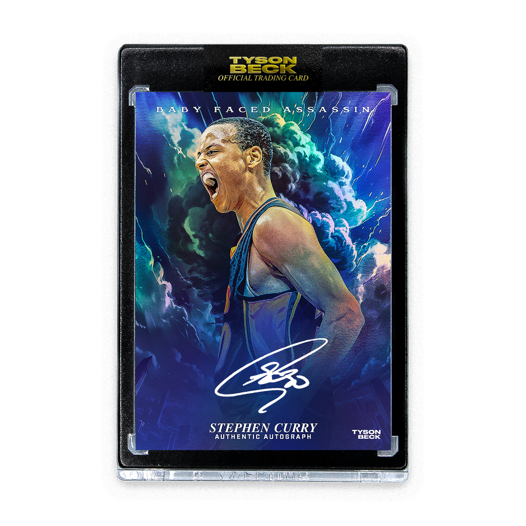 STEPHEN CURRY - TYSON BECK - BABY FACED ASSASSIN - NIGHT FOIL - AUTOGRAPH - LIMITED TO 10