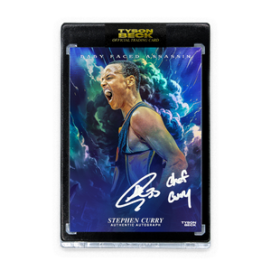 STEPHEN CURRY - TYSON BECK - BABY FACED ASSASSIN - NIGHT FOIL - AUTOGRAPH + INSCRIPTION - LIMITED TO 3