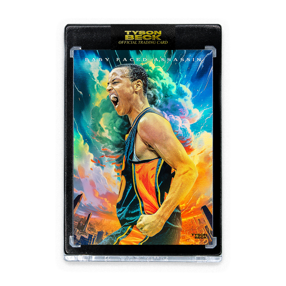 stephen curry - tyson beck - baby faced assassin - rainbow foil - limited  to 30