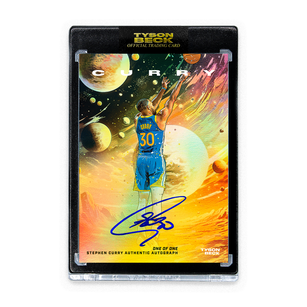 STEPHEN CURRY - TYSON BECK - COMIC - GOLD FOIL - AUTOGRAPH - ONE OF ONE