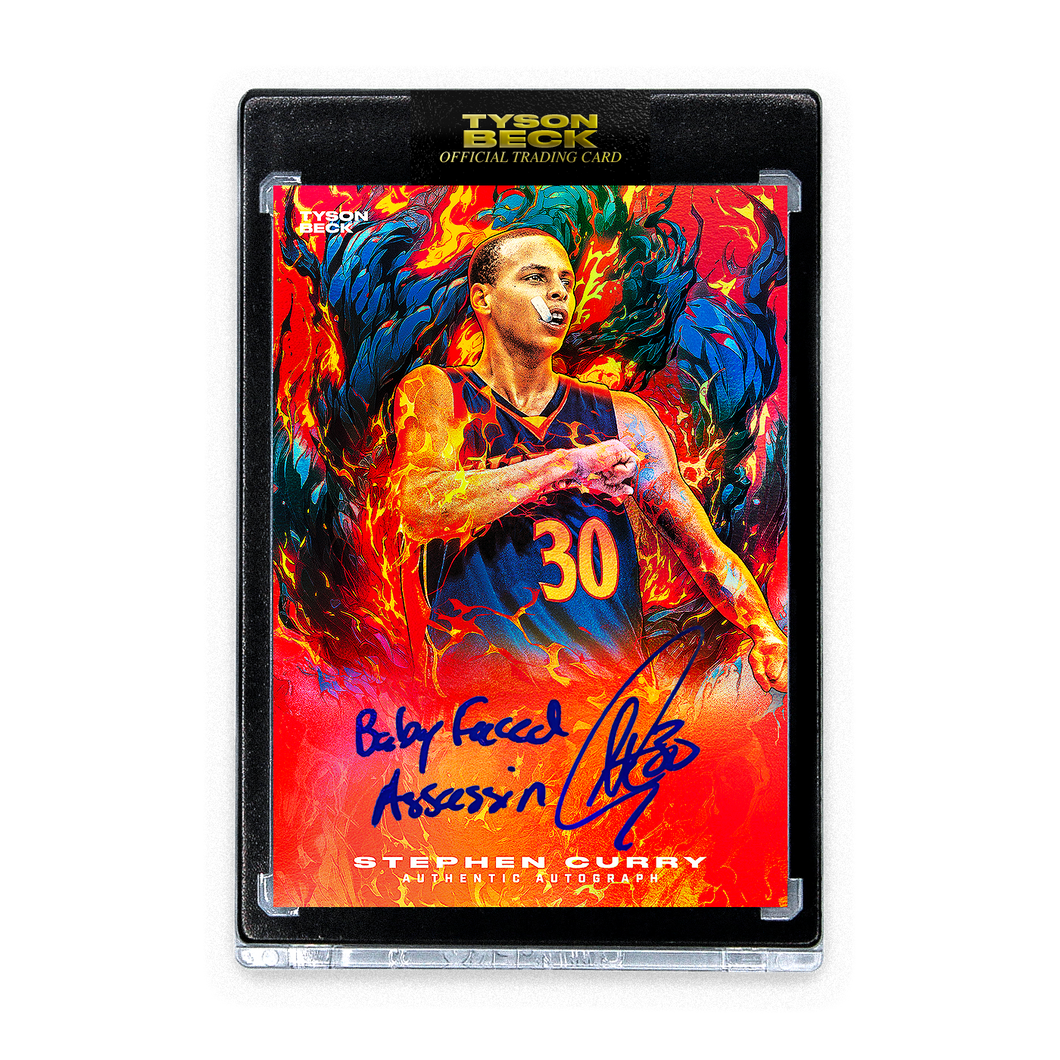 STEPHEN CURRY - TYSON BECK - GREATNESS - RED FOIL - AUTOGRAPH + INSCRIPTION - LIMITED TO 3