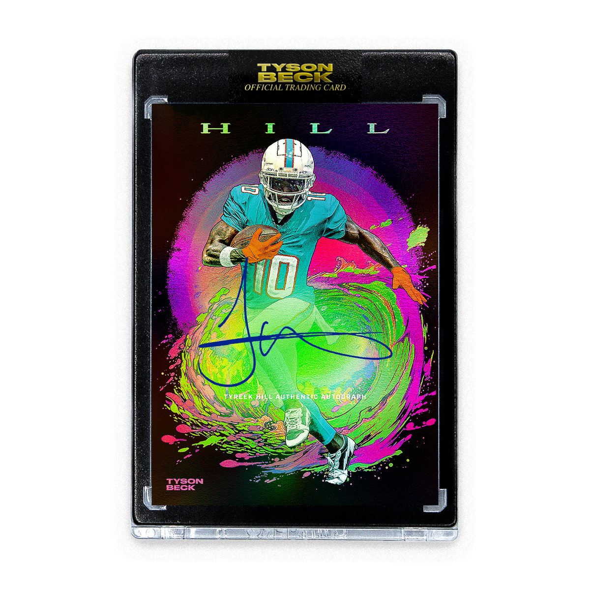 TYREEK HILL X TYSON BECK "WAVE" COLORATION AUTOGRAPH LIMITED T