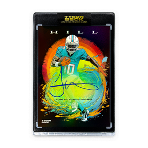 TYREEK HILL X TYSON BECK - "WAVE" - RAINBOW FOIL - AUTOGRAPH - LIMITED TO 23