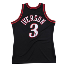 Load image into Gallery viewer, ALLEN IVERSON AUTOGRAPH - AUTHENTIC JERSEY - PHILADELPHIA 76ERS ROAD 1997-98 *PSA AUTHENTICATED*