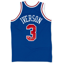 Load image into Gallery viewer, ALLEN IVERSON AUTOGRAPH - AUTHENTIC JERSEY - PHILADELPHIA 76ERS ALTERNATE 1996-97 *PSA AUTHENTICATED*
