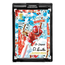 Load image into Gallery viewer, š DEVONTA SMITH X TYSON BECK - THE CATCH - RC AUTOGRAPH - "2X CHAMP" INSCRIPTION - LIMITED TO 10