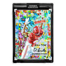 Load image into Gallery viewer, ❄️ 🏈 DEVONTA SMITH X TYSON BECK - THE CATCH - CRACKED ICE REFRACTOR - RC AUTOGRAPH - "ROLL TIDE" INSCRIPTION - LIMITED TO 6