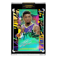Load image into Gallery viewer, PART V OF V - OFFICIAL DONOVAN MITCHELL 🌈 RAINBOW SPIDA – SILVER AUTOGRAPHED CARD - LIMITED TO 15
