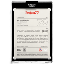 Load image into Gallery viewer, Mickey Mantle X Tyson Beck - P70 - RAINBOW FOIL ARTIST AUTO - LIMITED TO 1