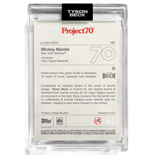 Load image into Gallery viewer, Mickey Mantle X Tyson Beck - P70 - SILVER CHROME ARTIST AUTO - LIMITED TO 50