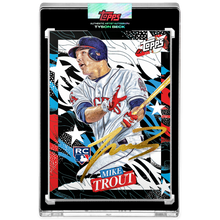Load image into Gallery viewer, Mike Trout by Tyson Beck - GOLD AUTOGRAPH - LIMITED TO 10