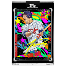 Load image into Gallery viewer, Mike Trout by Tyson Beck - HAND EMBELLISHED NEON UV AUTOGRAPH - LIMITED TO 27