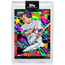 Load image into Gallery viewer, Mike Trout by Tyson Beck - HAND EMBELLISHED NEON UV - LIMITED TO 127