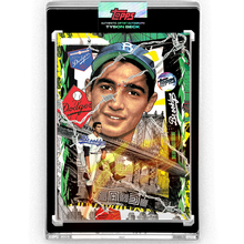Load image into Gallery viewer, Sandy Koufax by Tyson Beck - NEON UV AUTOGRAPH - LIMITED TO 2 + Topps Collector Card