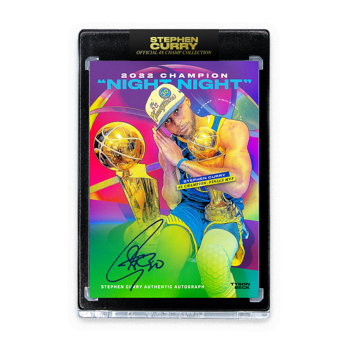 STEPHEN CURRY - COLORATION - AUTOGRAPH - Tyson Beck