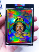 Load image into Gallery viewer, 🌈 RAINBOW FOIL - Tony Gwynn by Tyson Beck - RAINBOW YELLOW - LIMITED TO 1 🌈