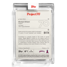 Load image into Gallery viewer, Shohei Ohtani - Topps Project 70 - Tyson Beck (1954) - Card #19 - PR 3,215