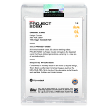 Load image into Gallery viewer, NEON UV AUTOGRAPH - Topps PROJECT 2020 Card - 1985 Dwight Gooden by Tyson Beck - Limited to 2