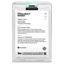 Load image into Gallery viewer, SILVER AUTOGRAPH - Topps PROJECT 2020 Card - 1985 Dwight Gooden by Tyson Beck - Limited to 10