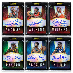 HALL OF FAME BASKETBALL - BOX *2 ON CARD AUTOGRAPH CARDS*