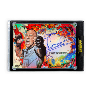 ALEX PEREIRA X TYSON BECK - CANVAS ON FIRE - RAINBOW FOIL - AUTOGRAPH + INSCRIPTION - LIMITED TO 5