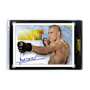 ALEX PEREIRA X TYSON BECK - TWO DIVISION CHAMP VARIATION - AUTOGRAPH - LIMITED TO 29