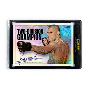 ALEX PEREIRA X TYSON BECK - TWO DIVISION CHAMP VARIATION - RAINBOW FOIL - AUTOGRAPH - LIMITED TO 20