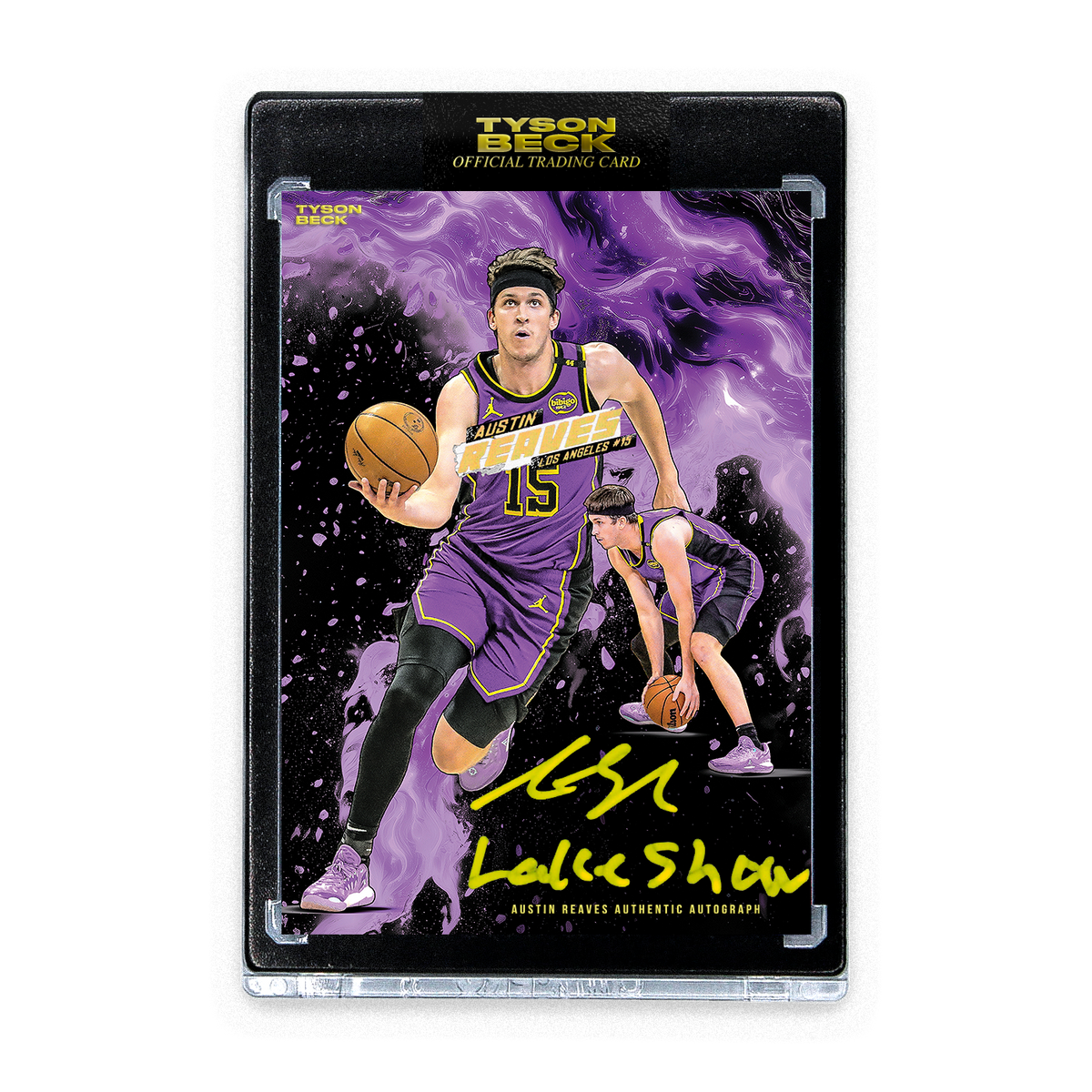 AUSTIN REAVES X TYSON BECK - CARD 1 - BLACK - AUTOGRAPH + INSCRIPTION ...