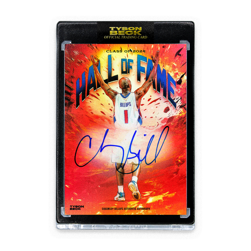 ON THIS DAY - CHAUNCEY BILLUPS X TYSON BECK - HALL OF FAME - RED FOIL - AUTOGRAPH - LIMITED TO 10