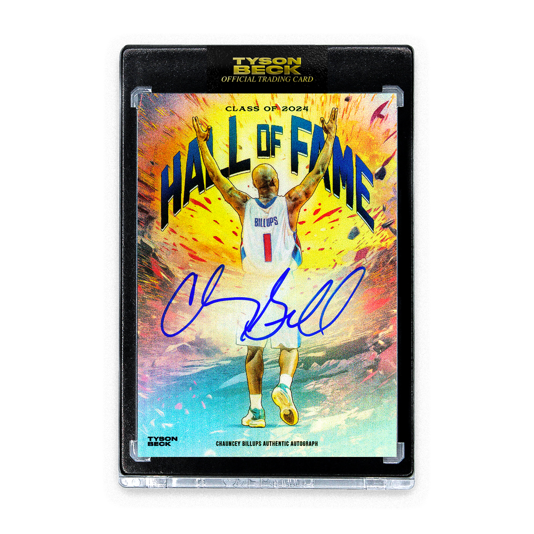 ON THIS DAY - CHAUNCEY BILLUPS X TYSON BECK - HALL OF FAME - RAINBOW FOIL - AUTOGRAPH - LIMITED TO 20